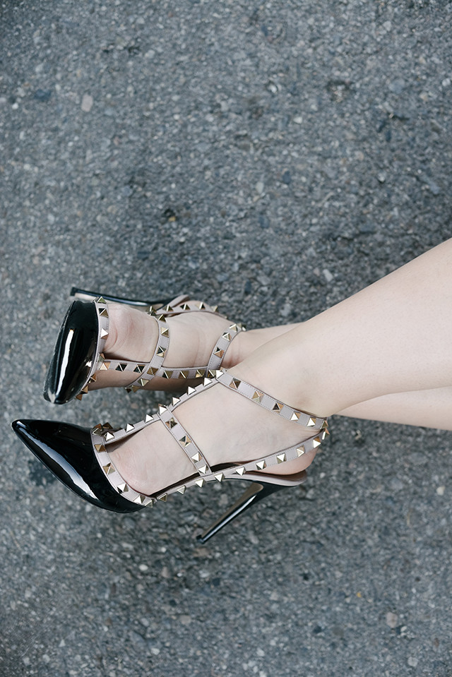 Valentino Rockstud T-Strap Pump