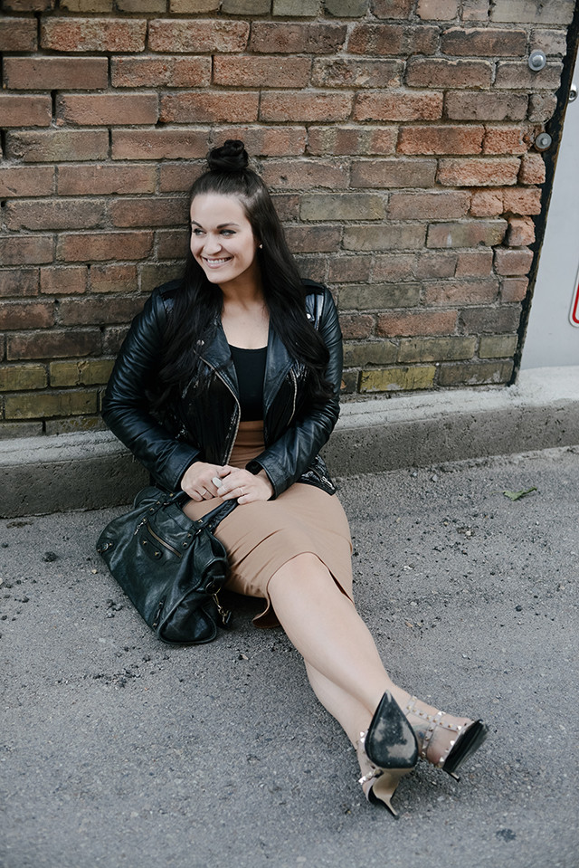 Black Leather Jacket Outfit