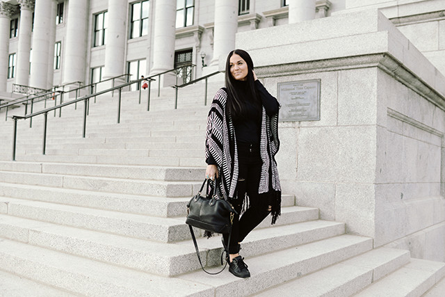 Black and White Winter Outfit