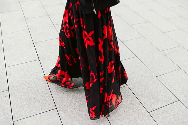 Floral Print Skirt