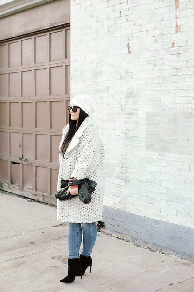 Asos White Cocoon Coat