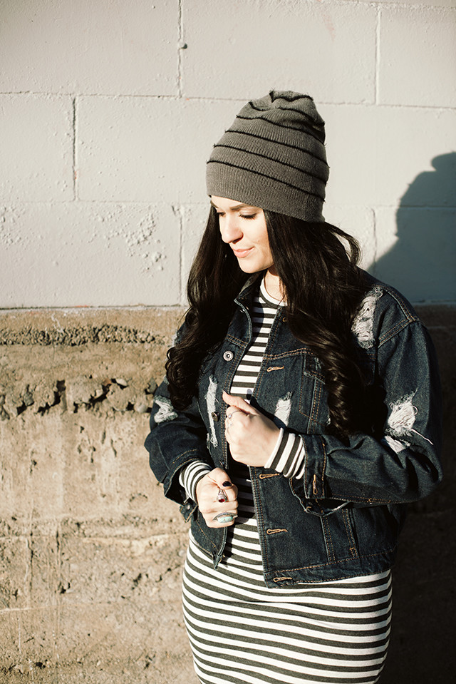 Striped Beanie