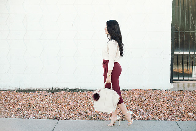 Red Pencil Skirt