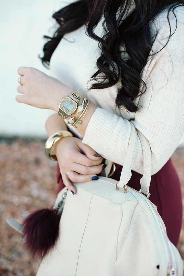 Alexander Wang Emile Handbag and Pom Pom Key Chain