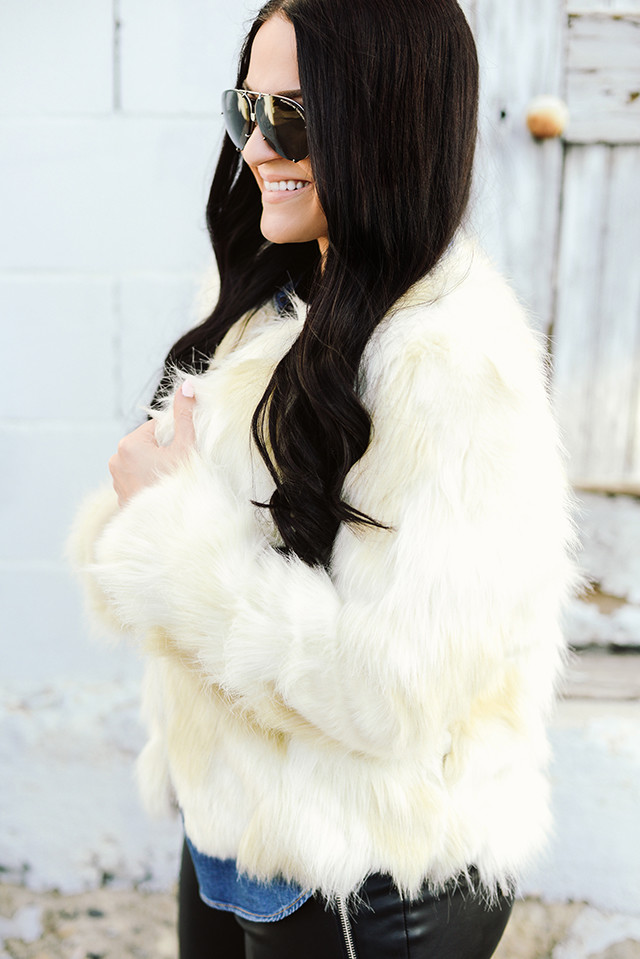 White Faux Fur