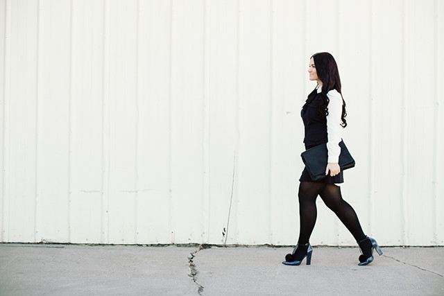 Layered Navy Dress