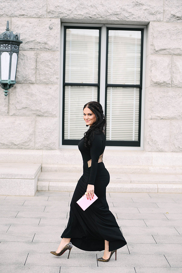 Long Sleeve Black Dress