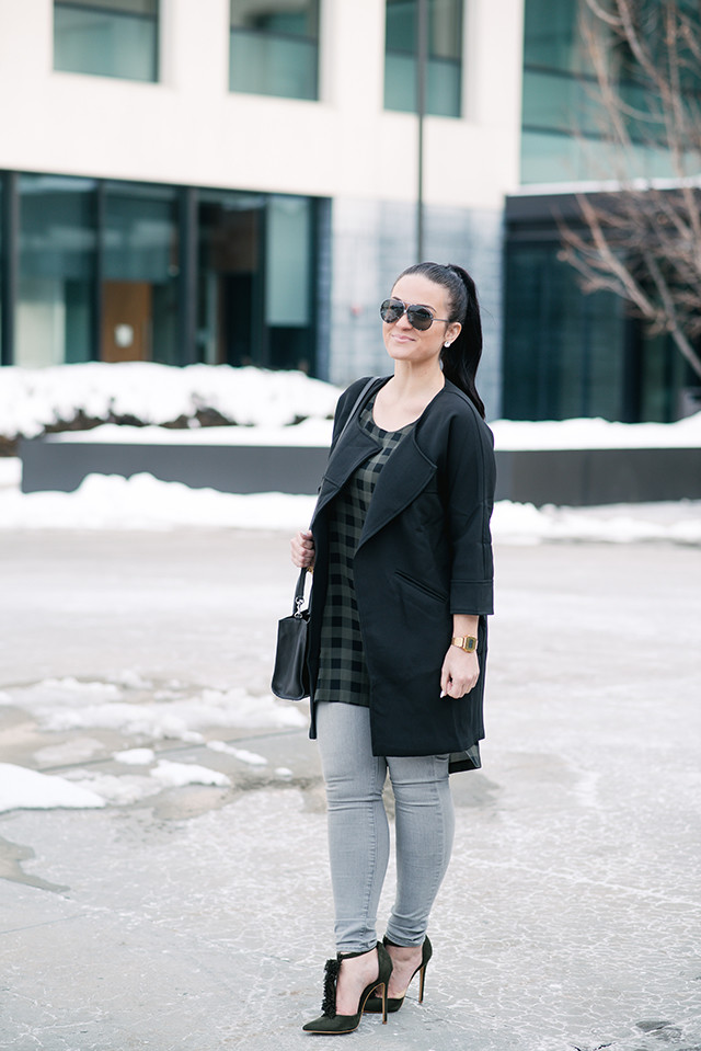 Olive and Grey Outfit