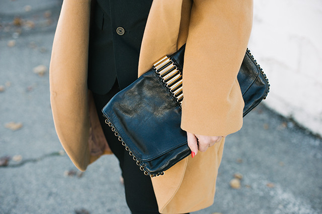 Ted Baker Black Leather Clutch