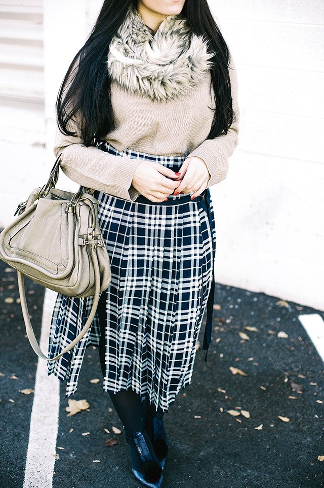 Navy and Tan Outfit