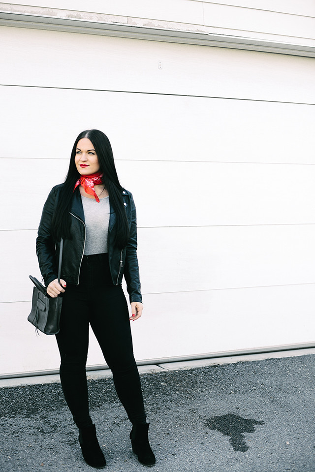 Black and Red Outfit