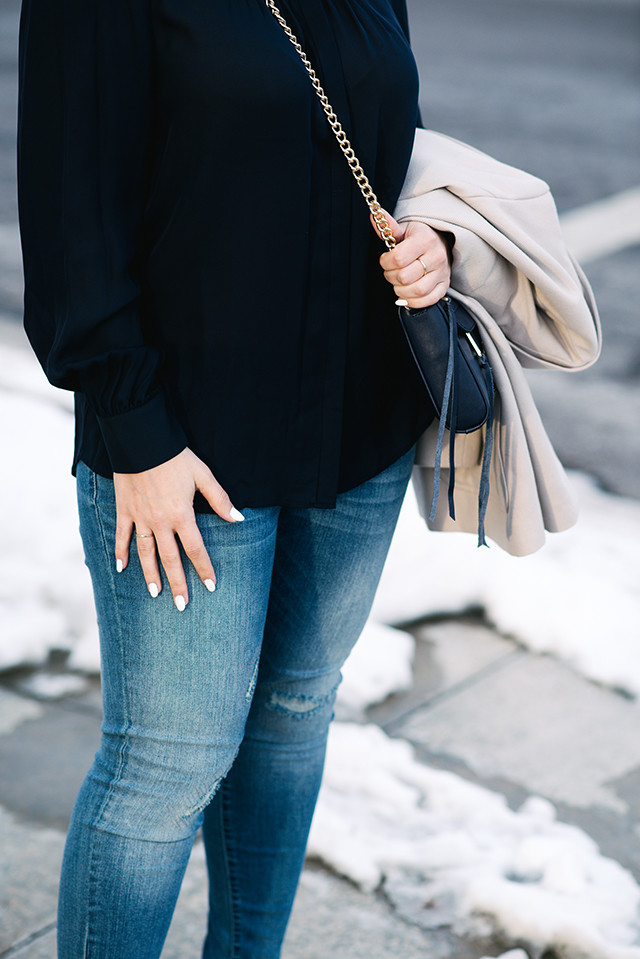 Navy Blouse