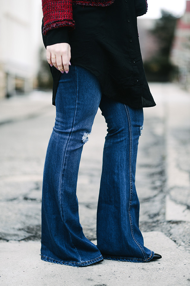 Flared Leg Jeans