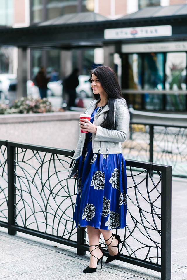 Floral Print Midi Dress