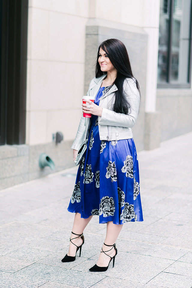 Floral Print Midi Dress