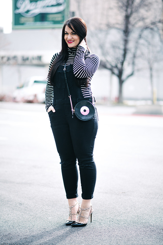 Overalls and turtleneck sales
