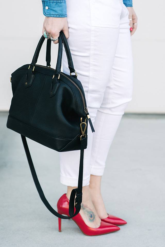 Madewell Black Leather Bag