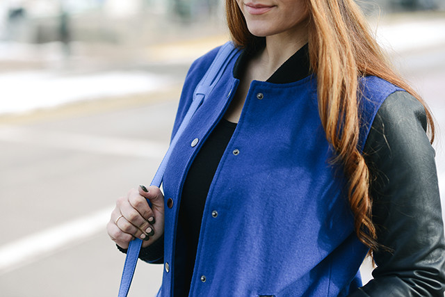 Leather Varsity Jacket