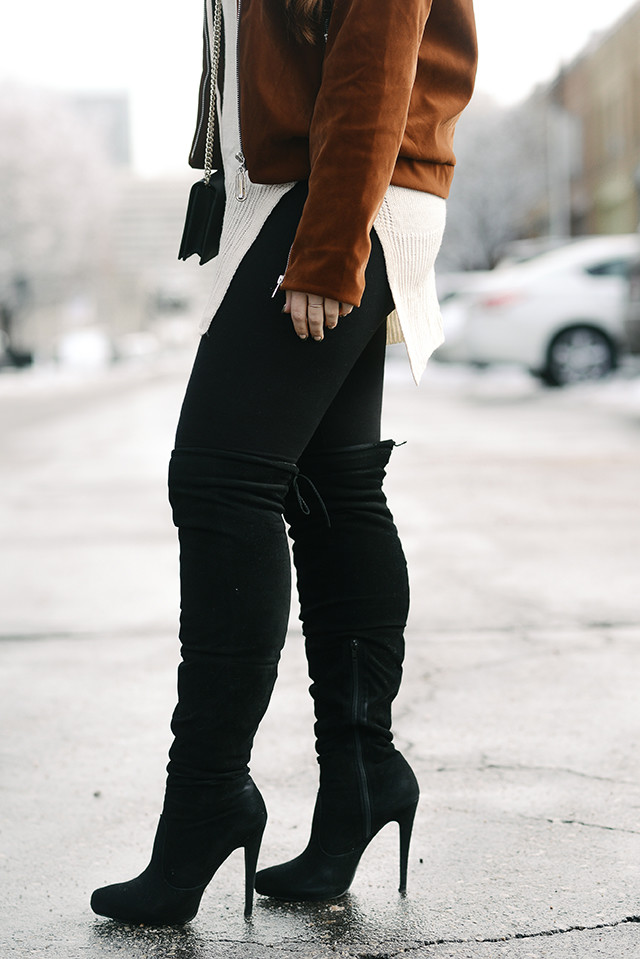 Black Over the Knee Boots