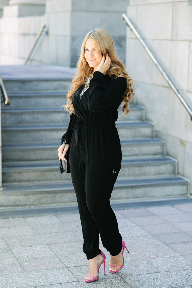 Missguided Black Jumpsuit