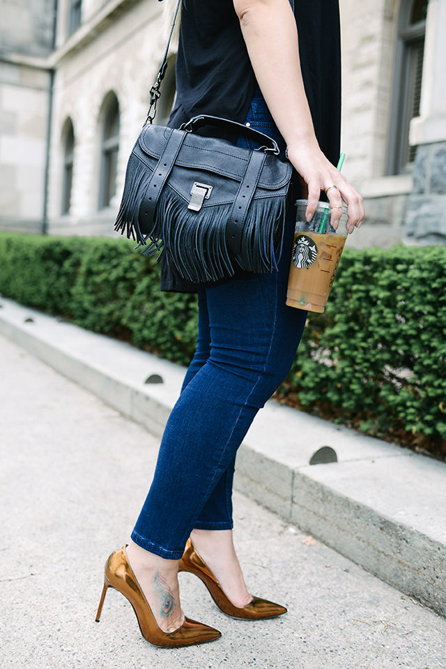 PROENZA SCHOULER The PS1 fringed leather shoulder bag