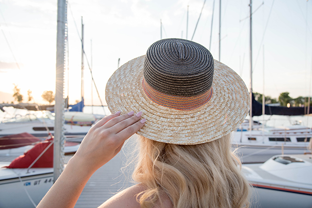 Catarzi Straw Matador Hat with Natural Straw Brim