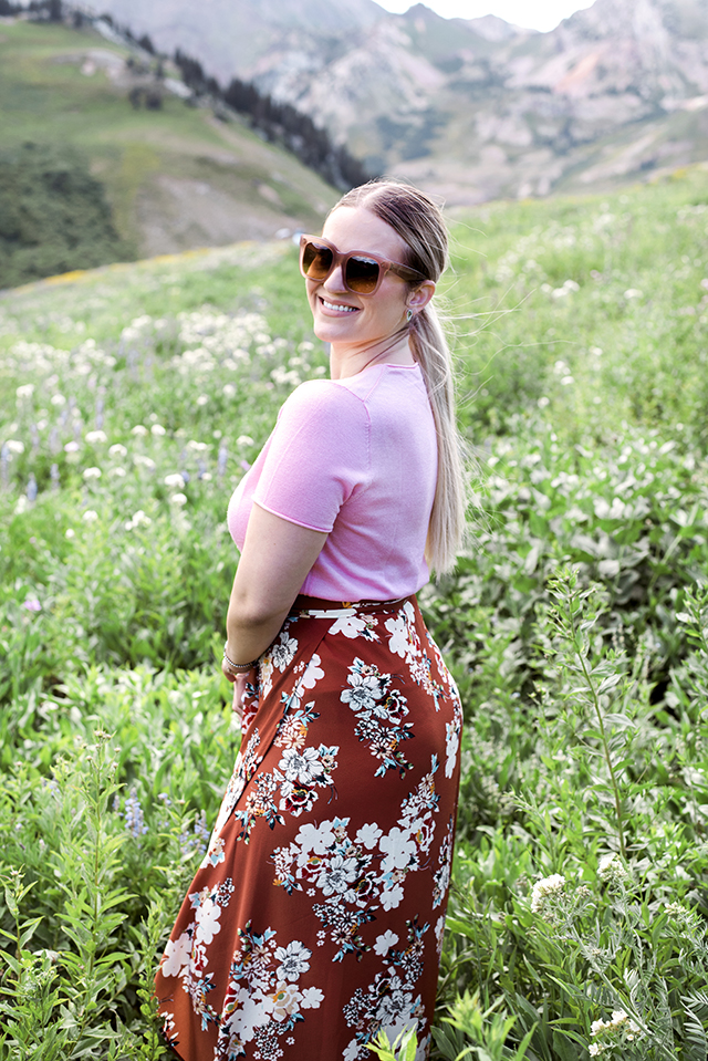 Fall Floral Skirt