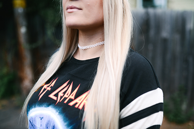 White Tattoo Choker Necklace