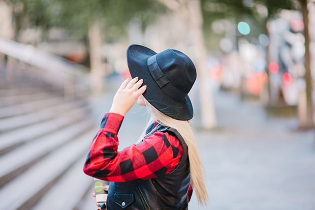 Wide Brim Wool Fedora Hat