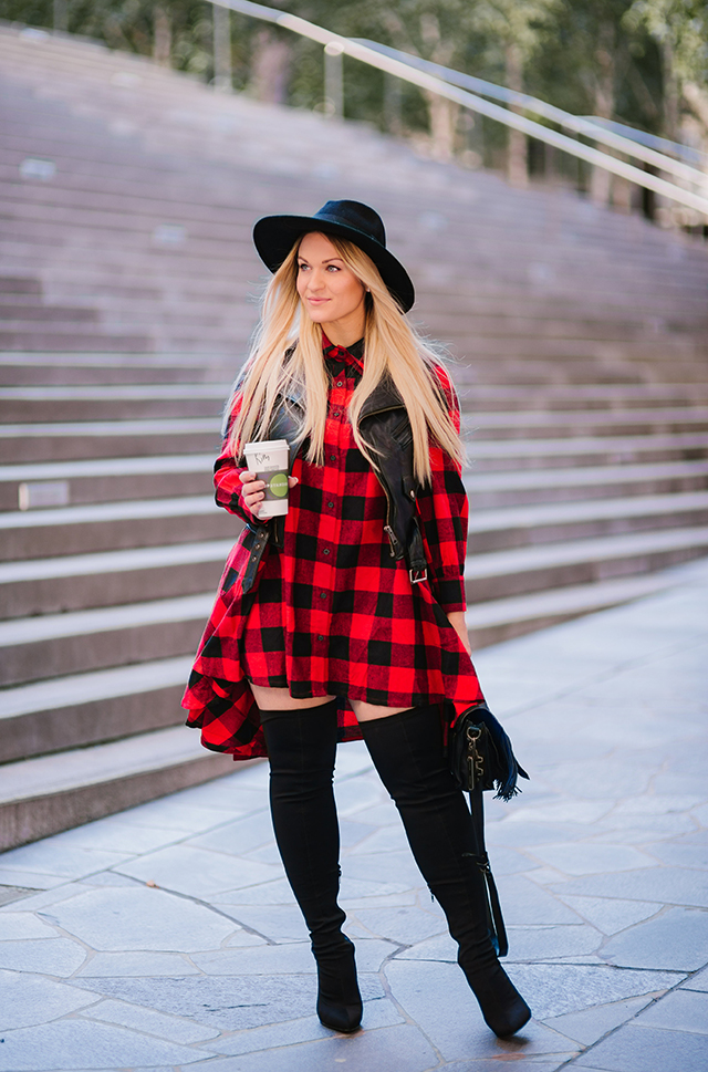 Plaid Dress Outfit