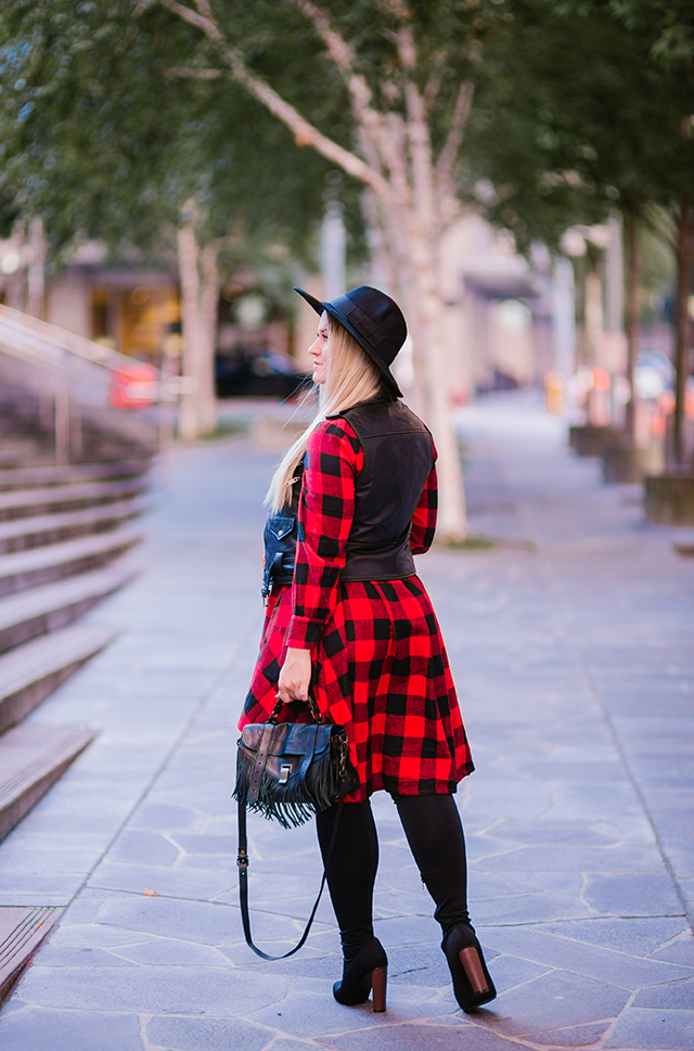 Flannel Plaid Dress