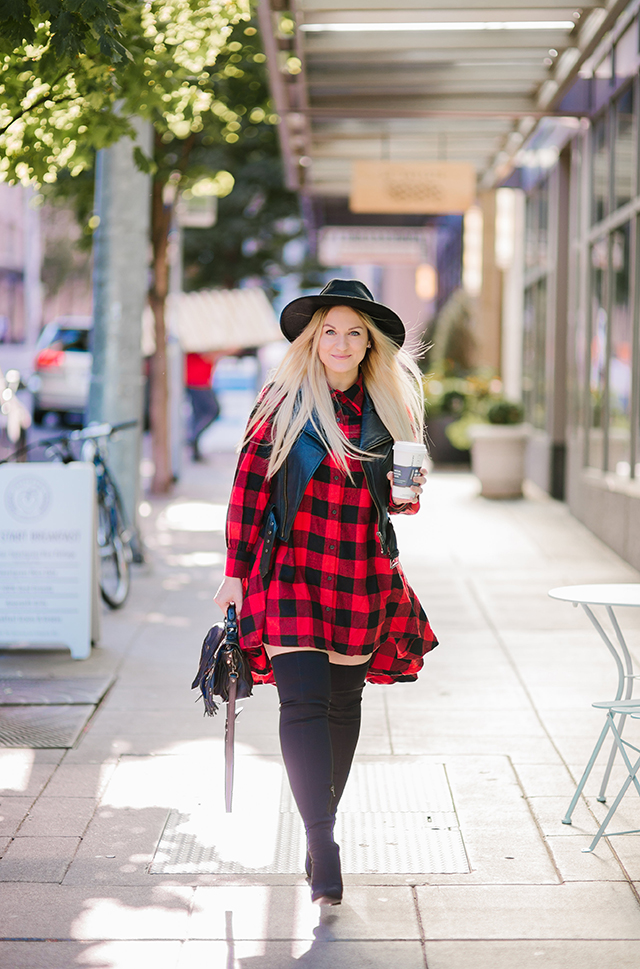 Flannel Plaid Dress