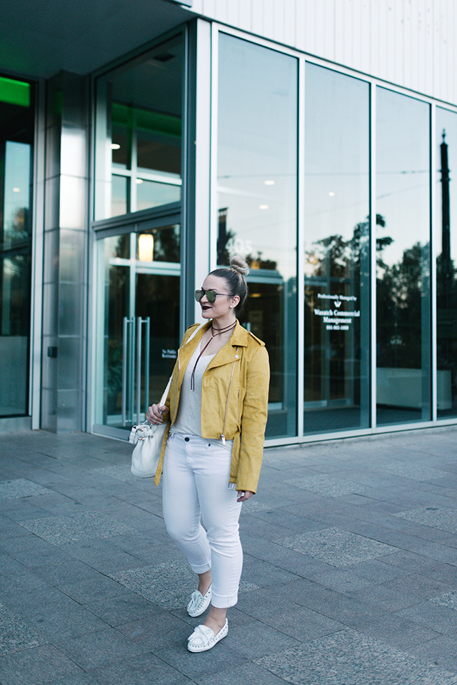 White and Yellow Outfit