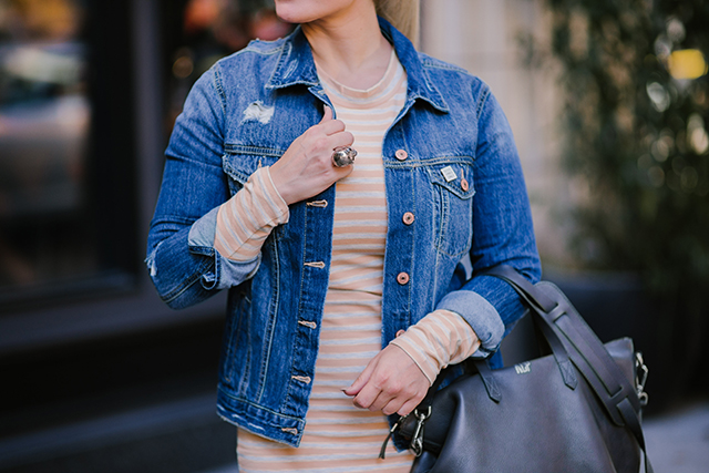 Forever 21 Distressed Denim Jacket