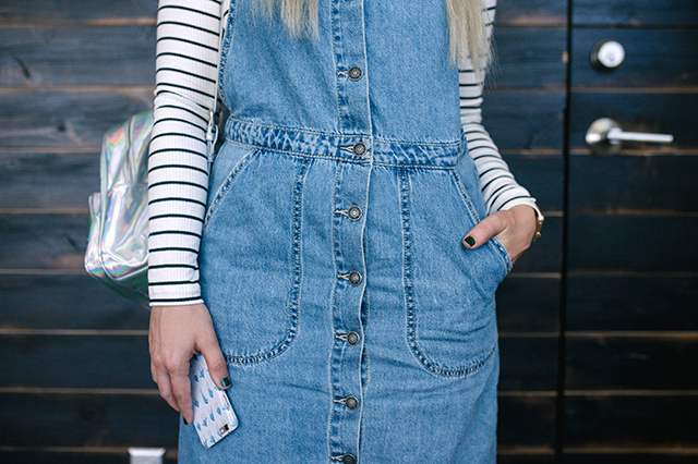 Denim Overall Dress