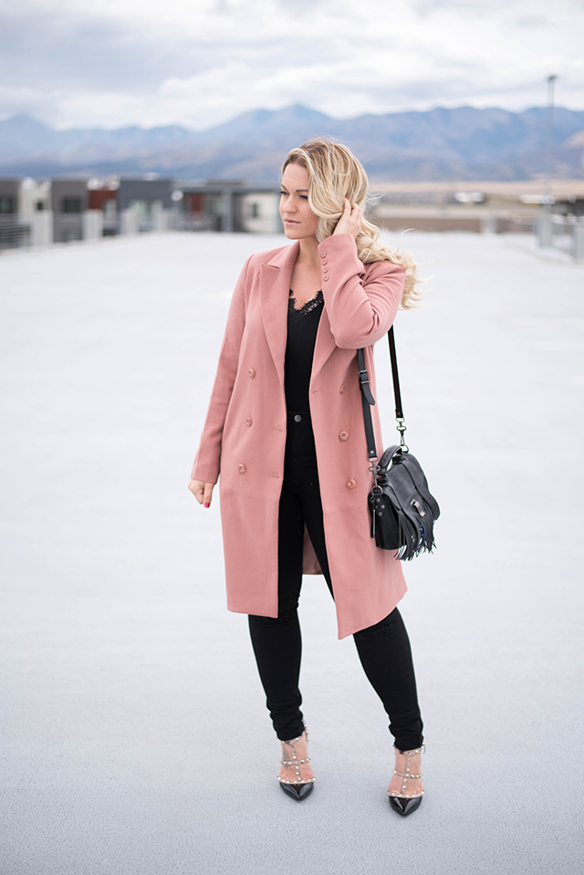 Forever 21 Button-Front Trench Coat
