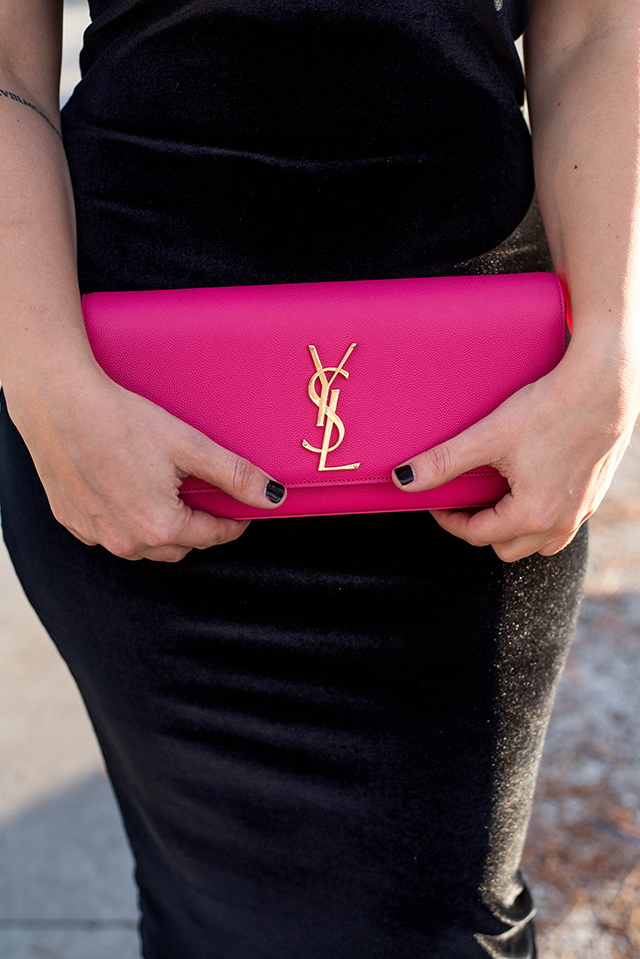 Saint Laurent Pink Clutch