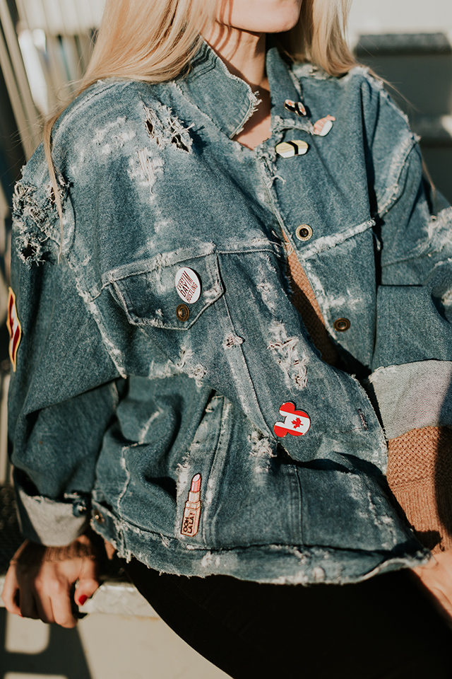 Distressed Denim Jacket