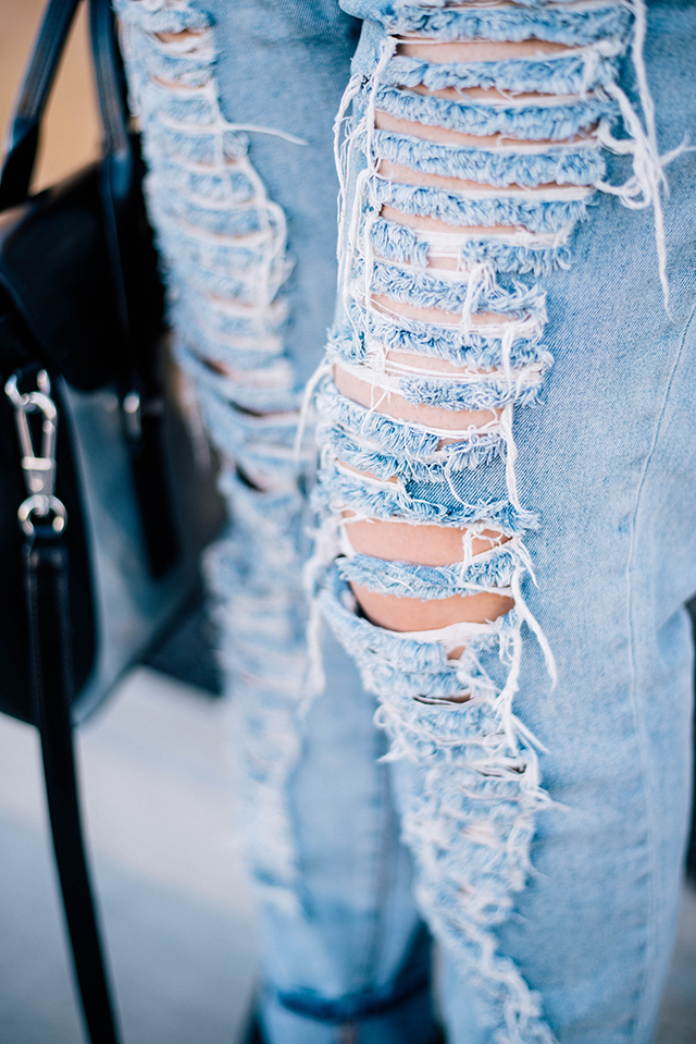 Distressed Denim Jeans