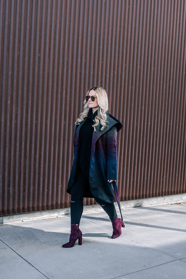 Venus hooded sales wrap coat