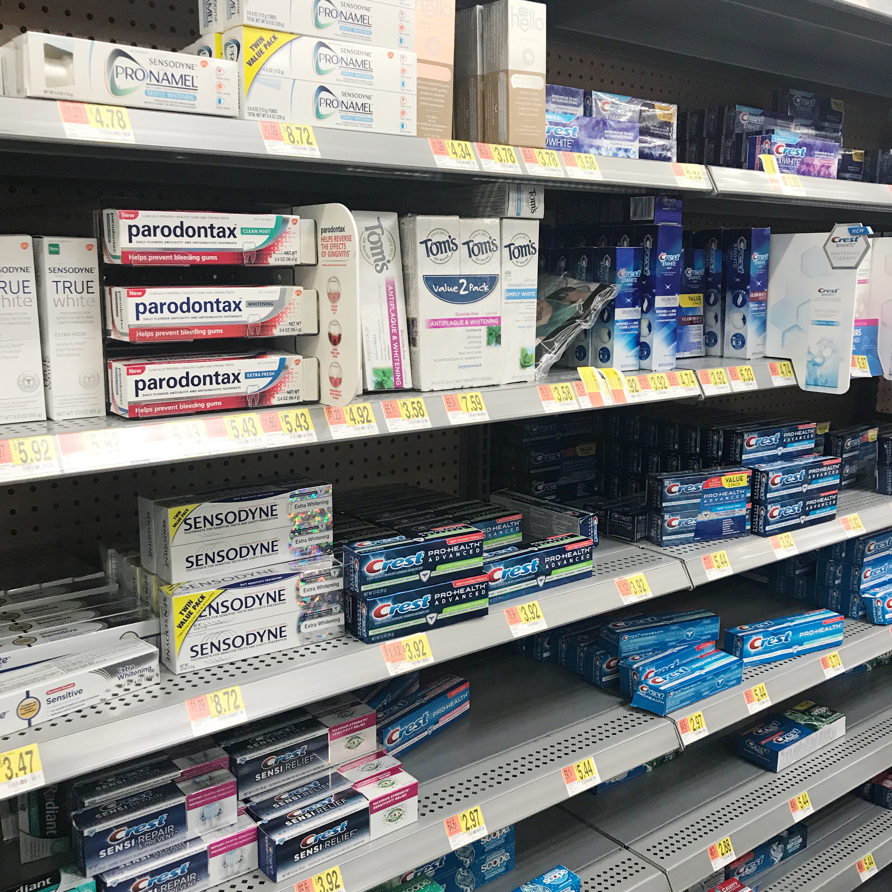 Wal-Mart Toothpaste Isle