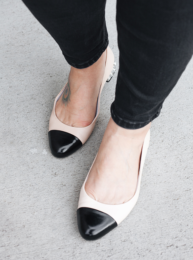 Cap Toe Flats