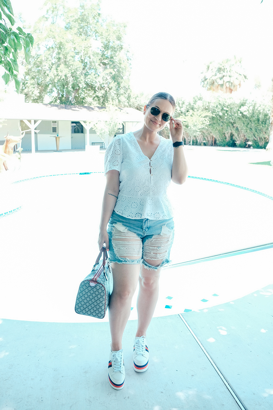 Denim Bermuda Shorts