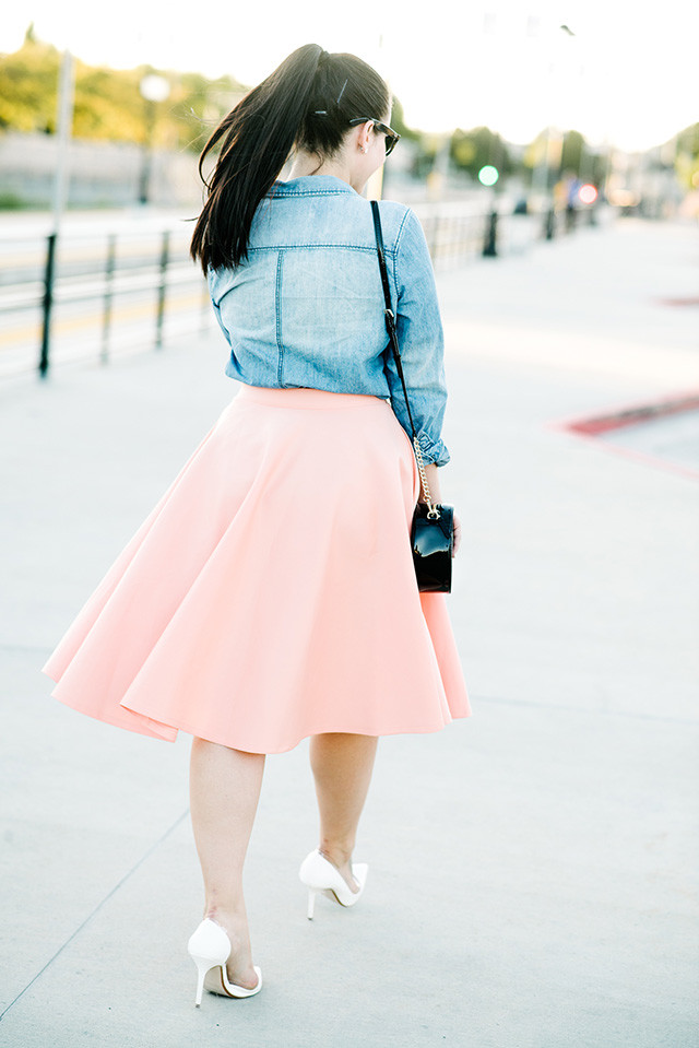Asos Scuba Midi Skirt