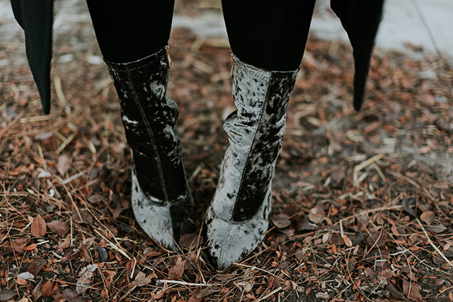 Cape Robbin Velvet Ankle Boots